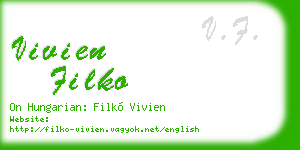 vivien filko business card