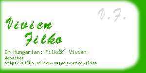 vivien filko business card
